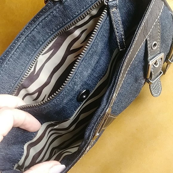 Y2K Guess denim jean satchel bag purse - Picture 9 of 10
